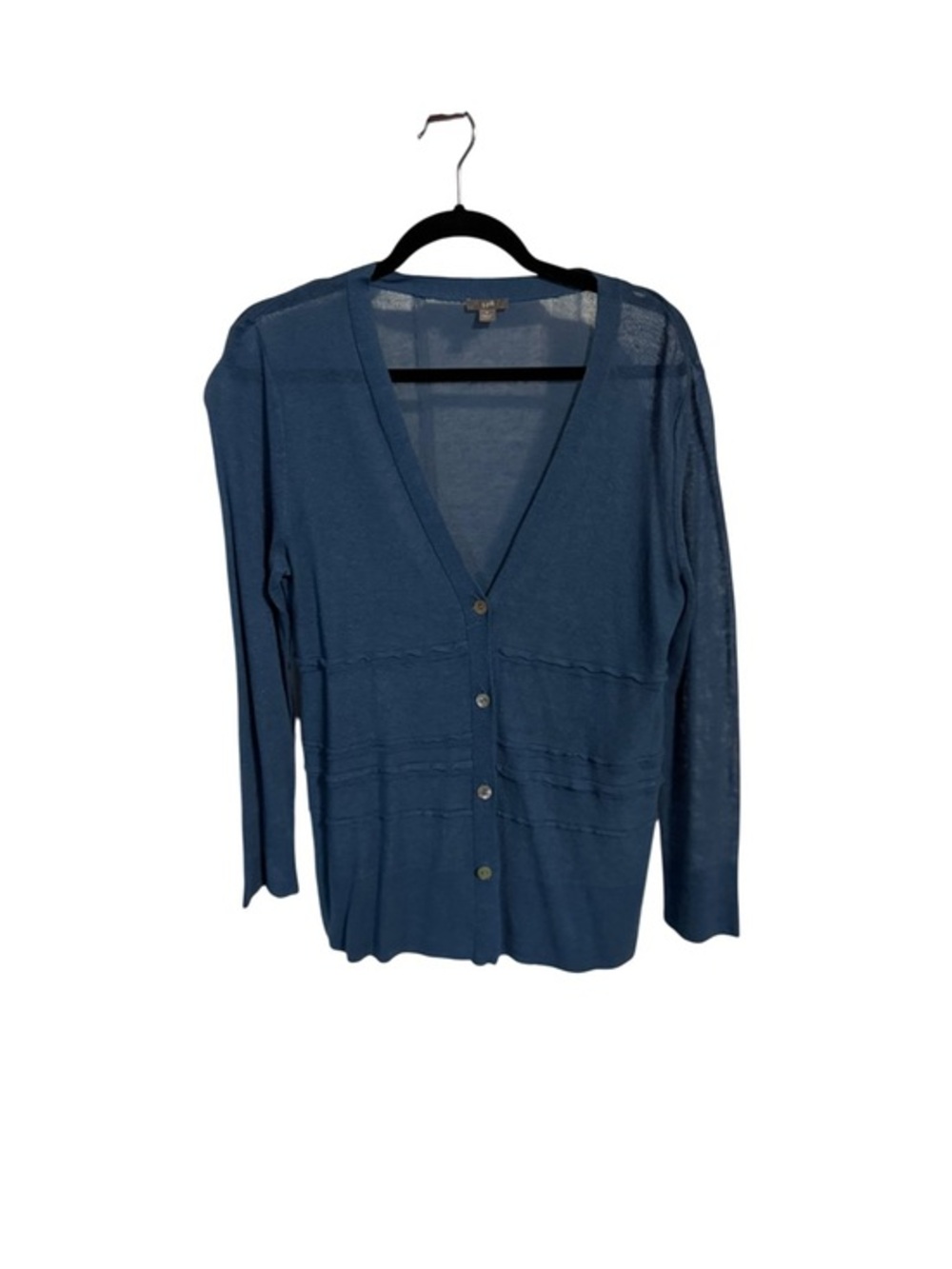 J.‎ Jill Linen Blend Blue Women's Cardigan